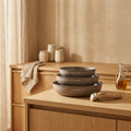 Set 3 Poêles 20/24/28cm - Aluminium - Revêtement Céramique - Taupe