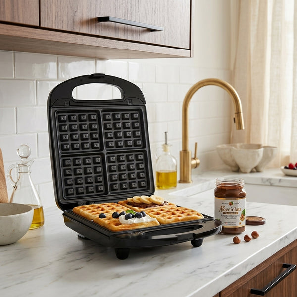 Gaufrier + Pot Nocciolata - 1200W - Noir