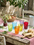 Eolo - Lot De 6 Verres À Eau - H10 Cm - Coloris Assortis