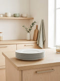 Solène - Lot De 6 Grandes Assiettes Plates - Ø29Cm - Blanc