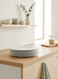 Solène - Lot De 6 Assiettes Plates - Ø27Cm - Blanc