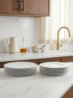 Aurora - Service De 12 Pièces En Porcelaine Fine - Blanc
