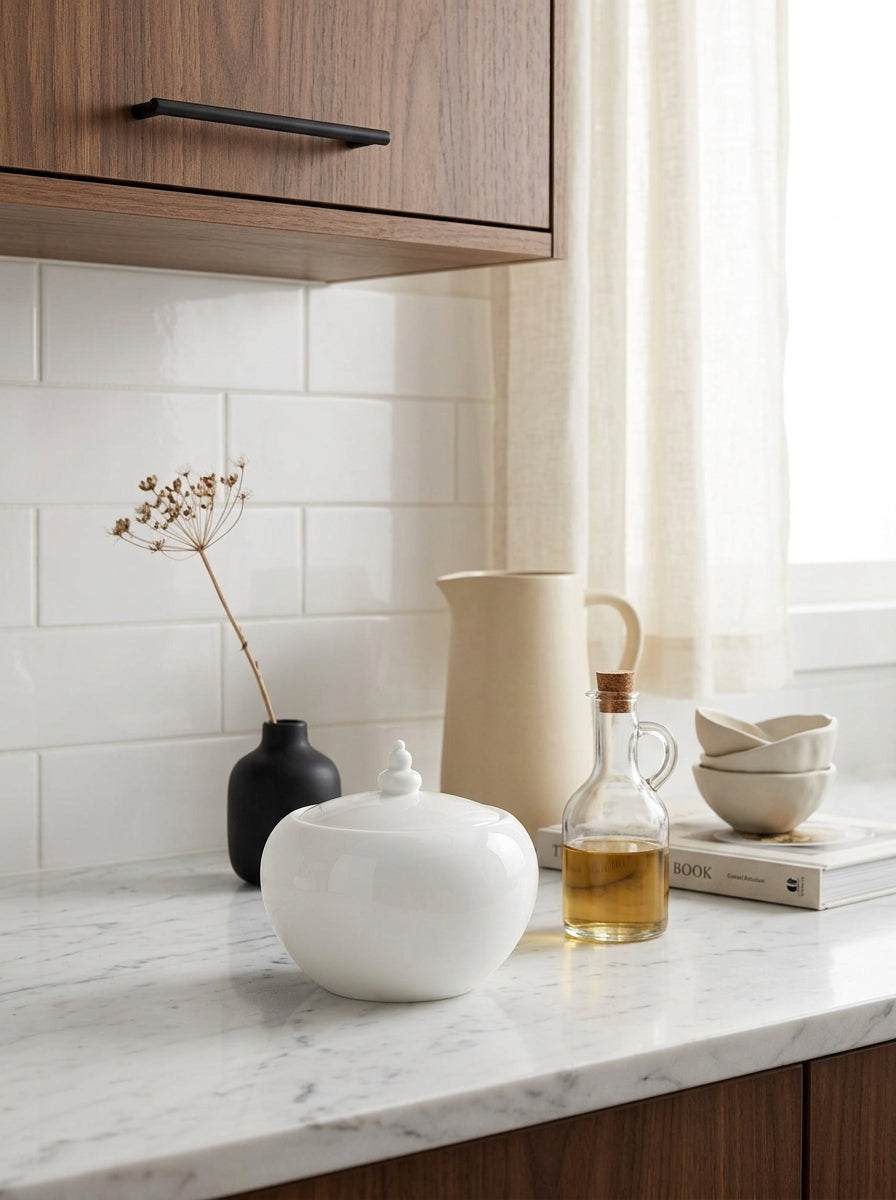 Taidu Ii - Sucrière En Bone China - 28Cl - Blanc