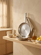 Horizon - Set De 2 Poeles Inox - 20/28cm - Argenté