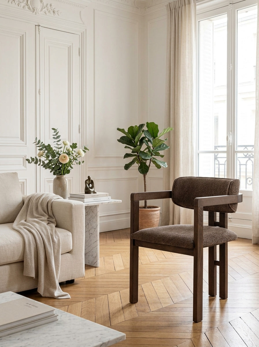 Chaise Toscana - Marron / Noyer Foncé