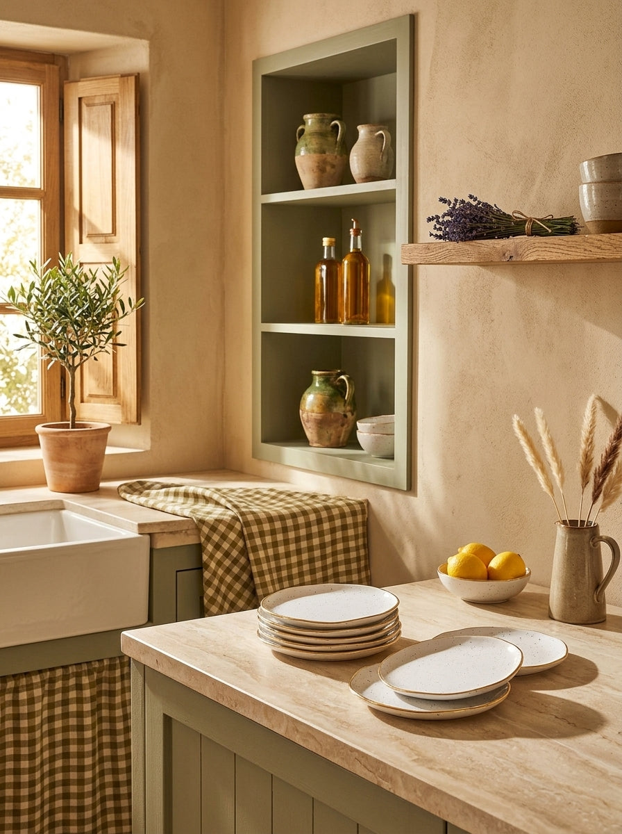 Artesanal - Set De 6 Assiettes - Porcelaine - Blanc