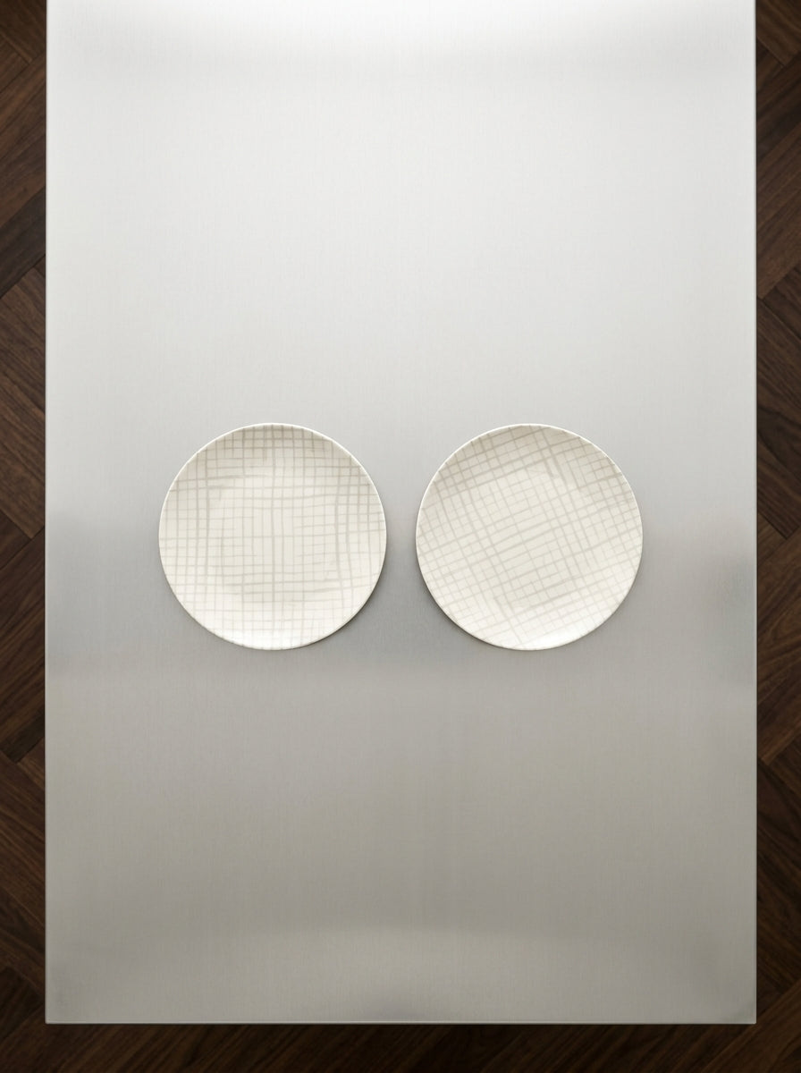 Zuma - Set of 2 Plates - XS - Porcelain - Salt