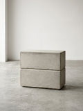 Pawn - Rectangular Stool - Concrete - Grey