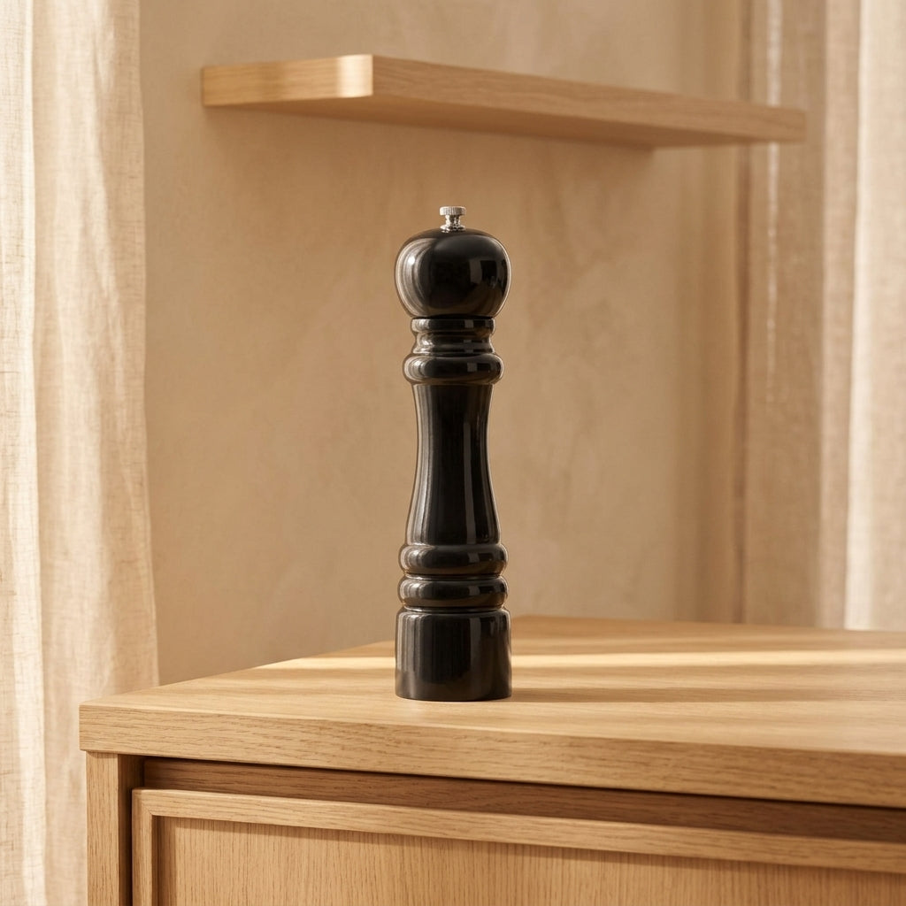 César - Grand Poivrier 26Cm Noir - Bois Teinté Noir - Noir