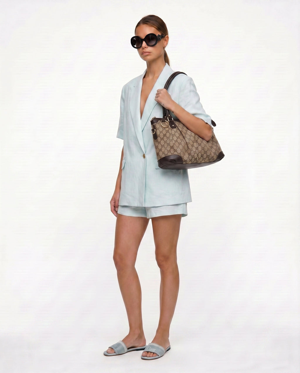 Gucci Sukey Tote Lona Gg Canvas Jacquard