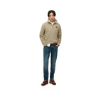 Superdry Contrast Stitch - Sweatshirt Homme Beige