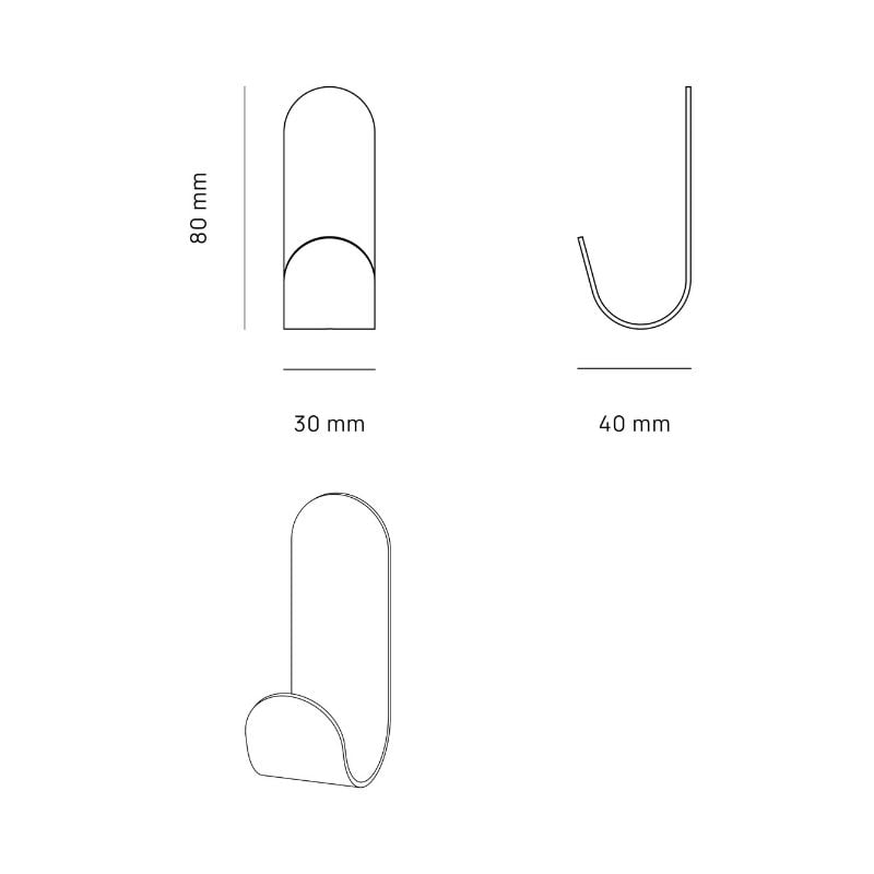 Coat hook - Le Malin - Towel holder - Cream