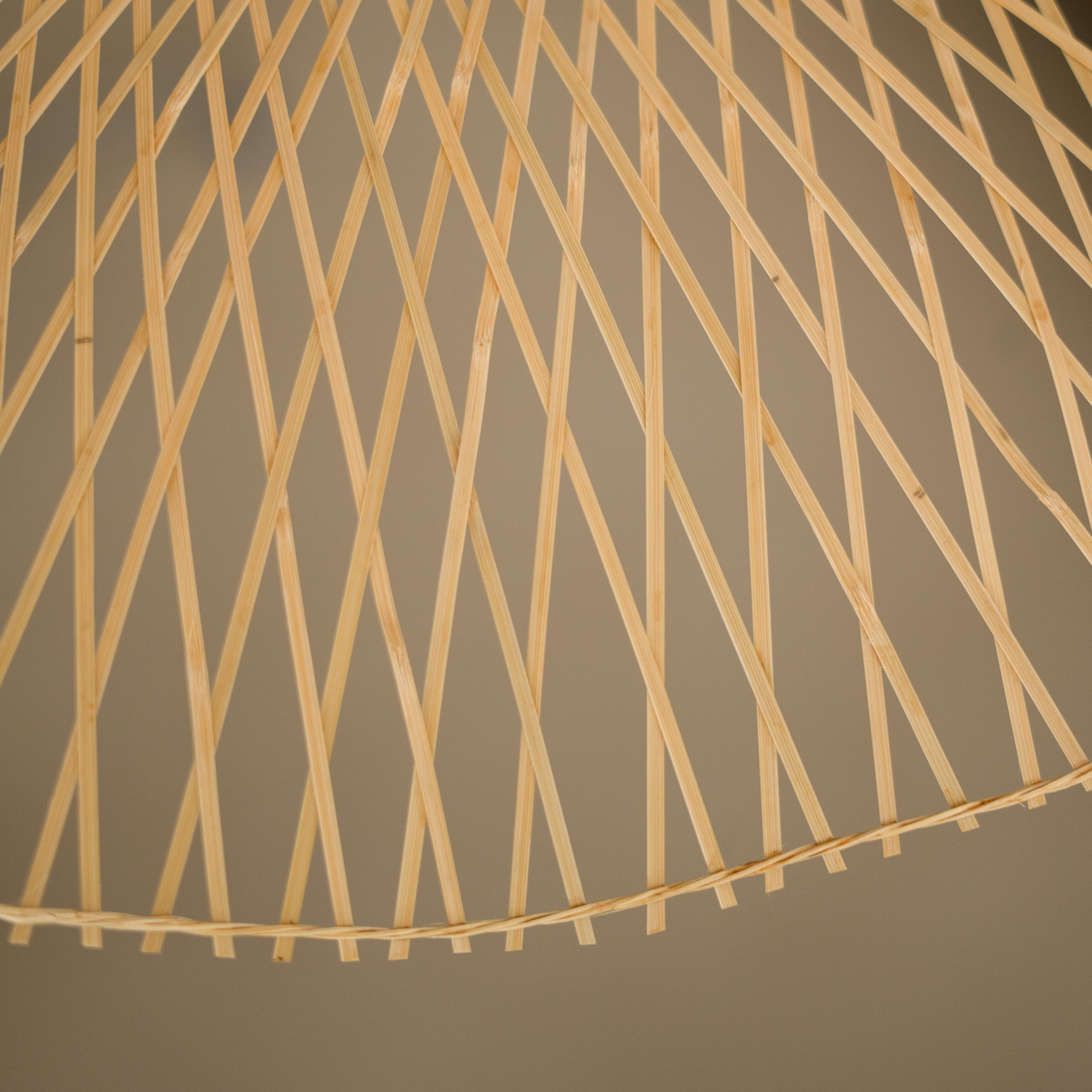 Jipi - Bamboo Pendant Lamp With White Wire