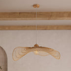Jipi - Bamboo Pendant Lamp With White Wire