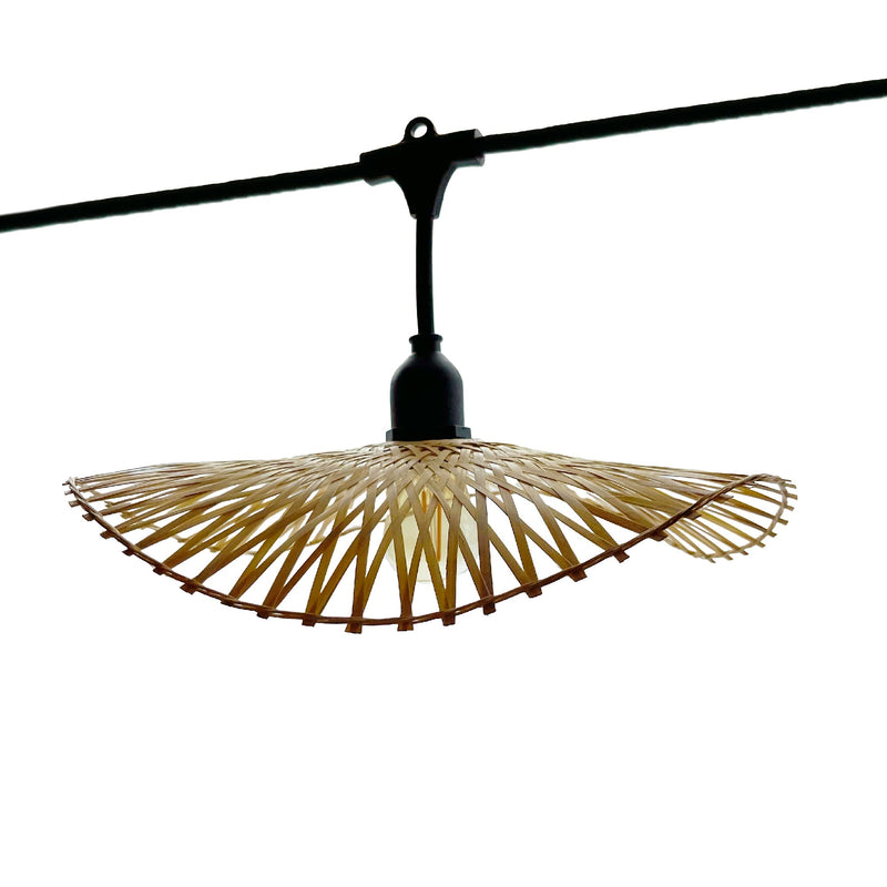 Serenity - Guirnalda con cable E27 - Ratán - Beige