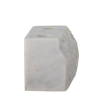 Magie - Set of 4 Candle Holders - White - Marble