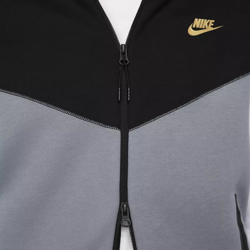 Sweat À Capuche Nike Tech Fleece Windrunner - Noir, Gris, Blanc