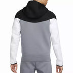 Sweat À Capuche Nike Tech Fleece Windrunner - Noir, Gris, Blanc