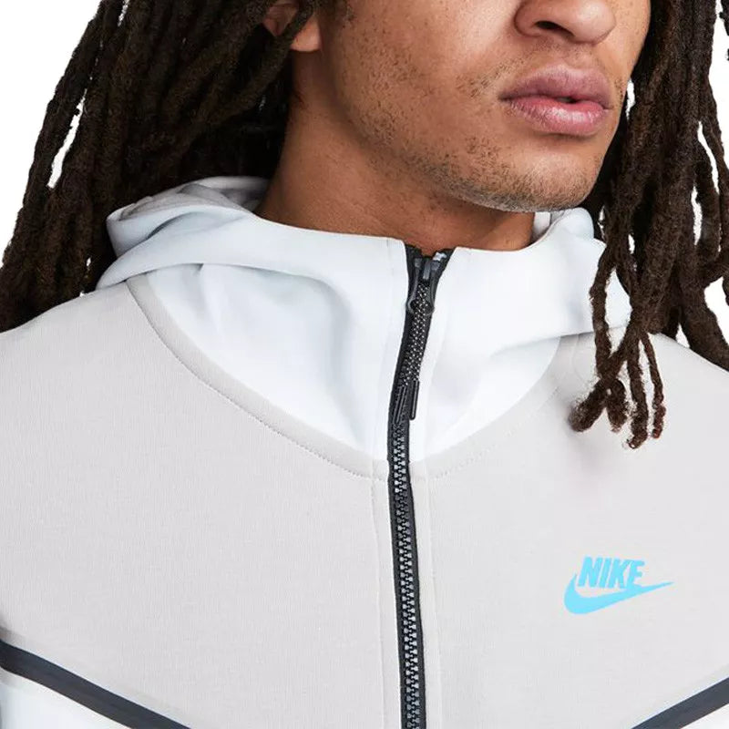Chaqueta deportiva Tech Fleece con cremallera completa - Gris