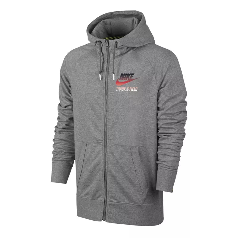 Sweat Nike Aw77 Ru Full Zip Hoodie Ntf - Gris