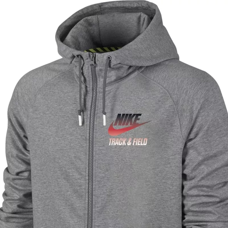 Sweat Nike Aw77 Ru Full Zip Hoodie Ntf - Gris