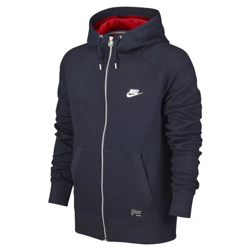 Nike Psg Aw77 Covert Full Zip Hoody Sweatshirt - Blue