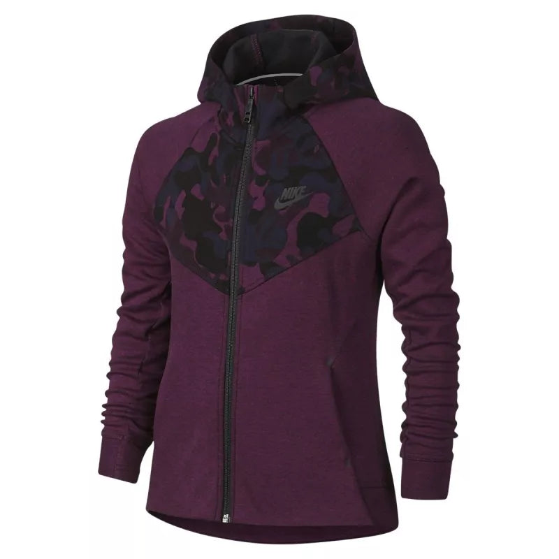 Nike Tech Fleece Windrunner Junior Sweatshirt - Purple