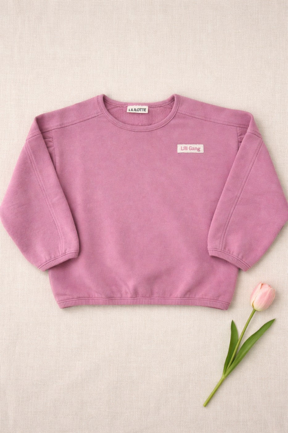 Salomé Old Pink Sweatshirt - Child Girl