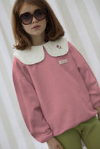 Salomé Old Pink Sweatshirt - Child Girl