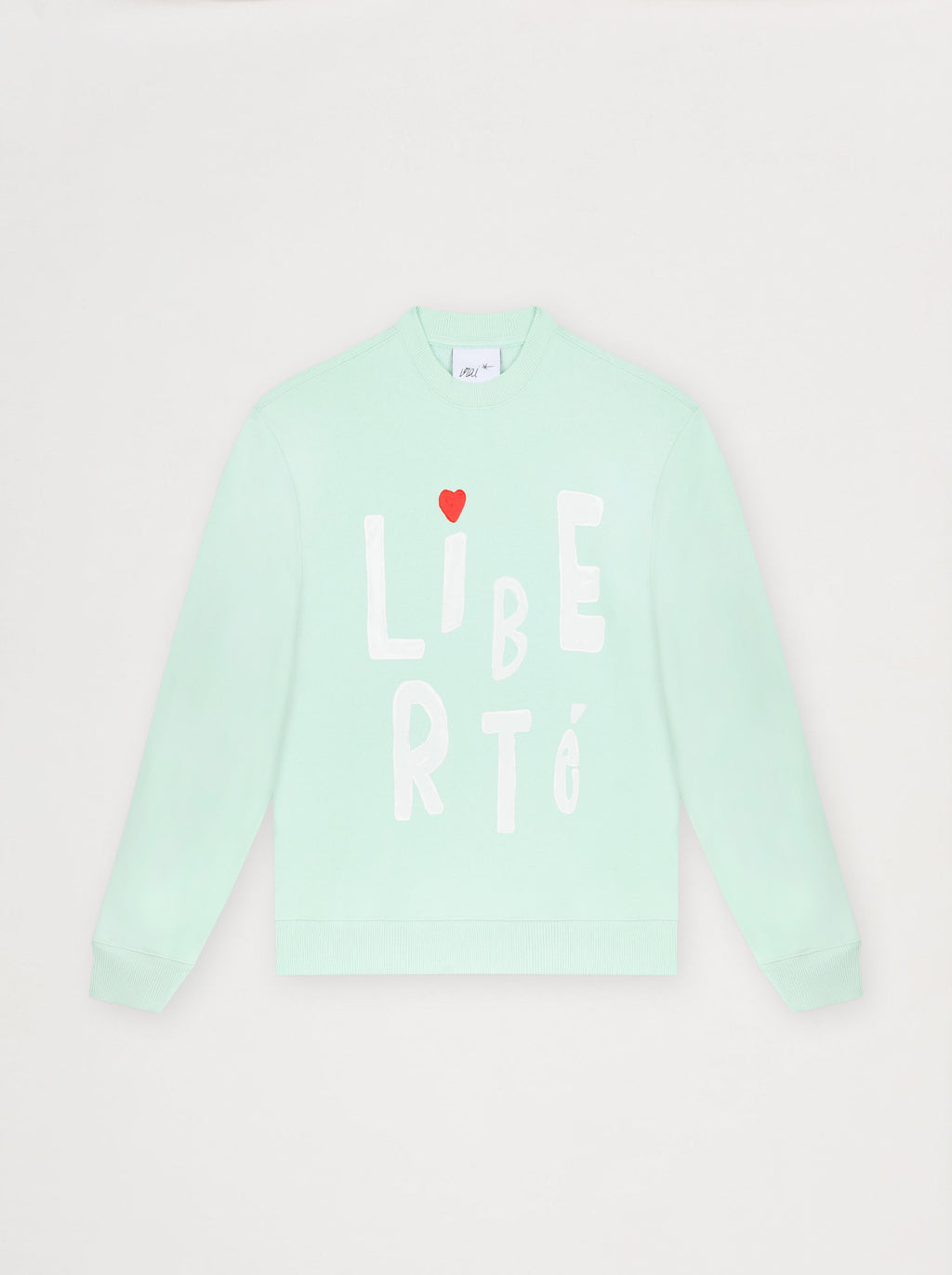 Sweat Unisexe Coup De Pinceau Vert D'Eau