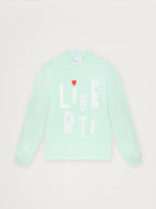 Sweat Unisexe Coup De Pinceau Vert D'Eau