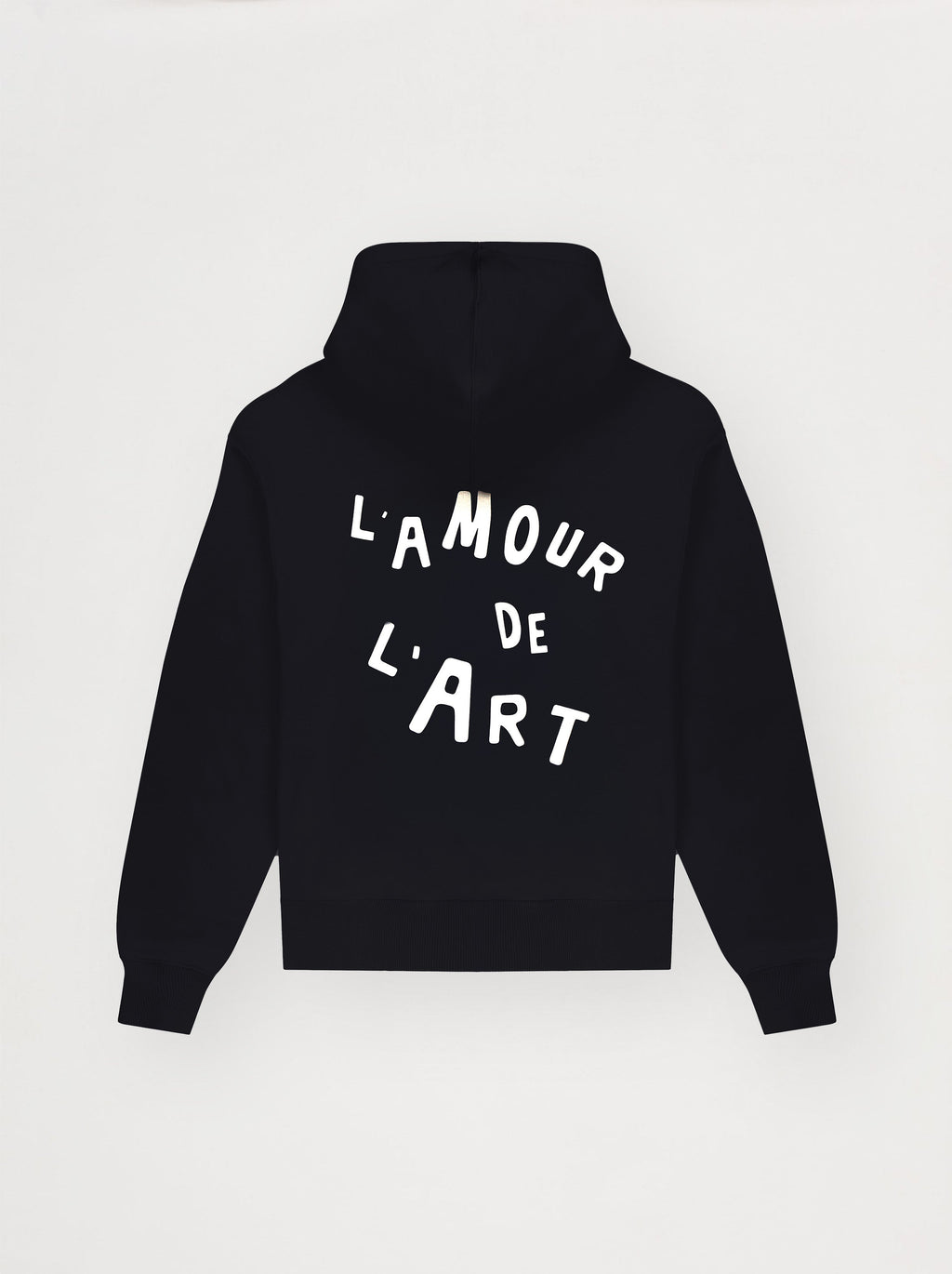 Sweat Capuche Unisexe L'Amour De L'Art Noir Fusain