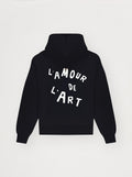 Sweat Capuche Unisexe L'Amour De L'Art Noir Fusain
