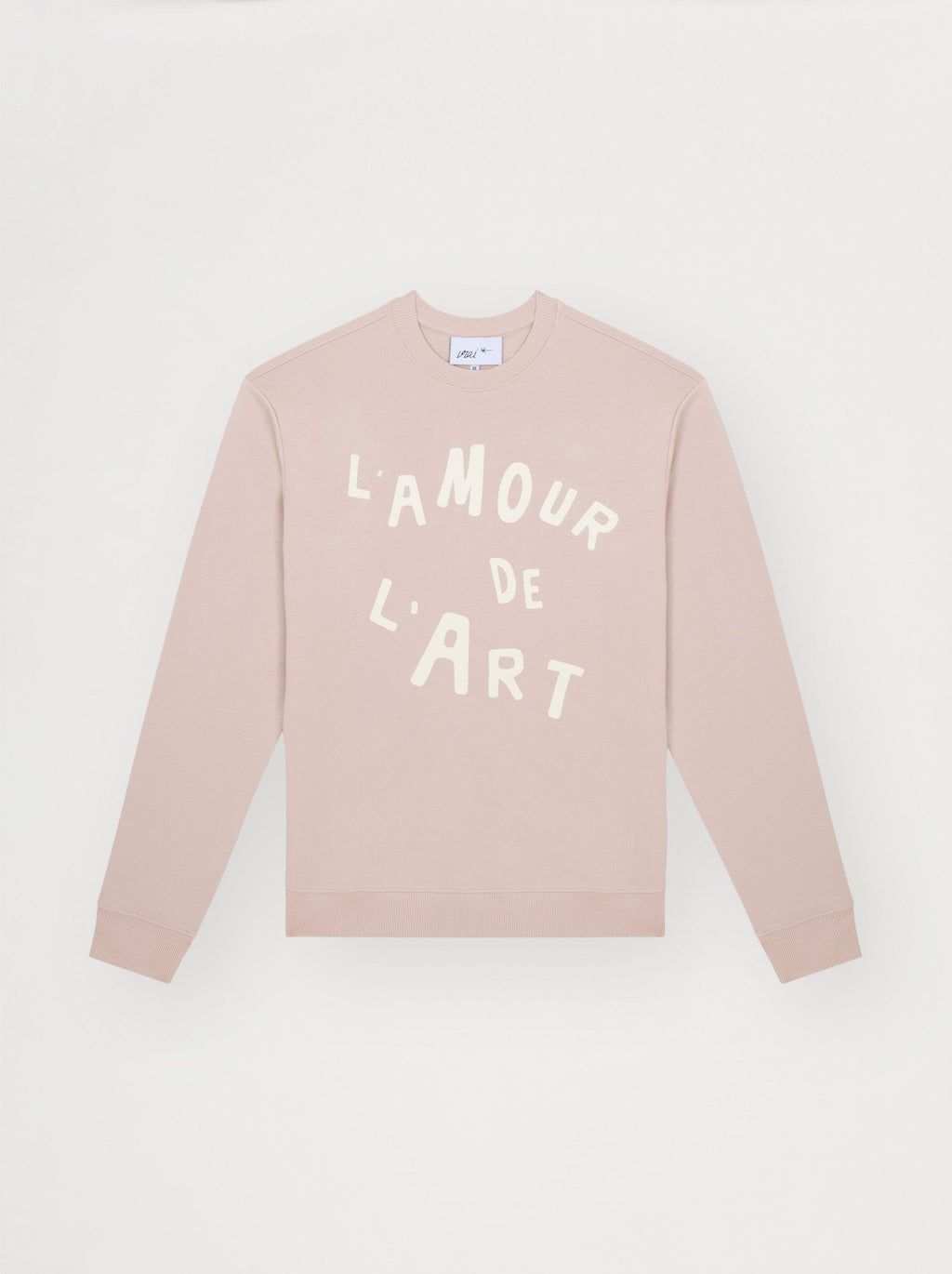 Sweat Unisexe L'Amour De L'Art Rose Glacé