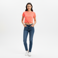 Crop Top De Baño Caraibes - Laser Coral - Mujer