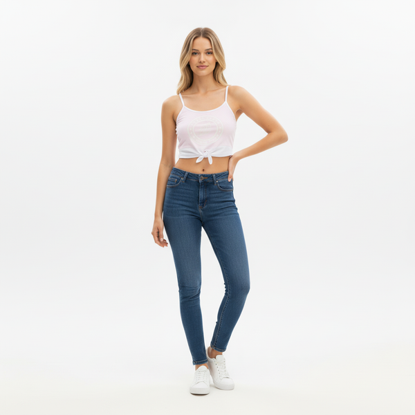 Swim Crop Top Caraibes - White - Women