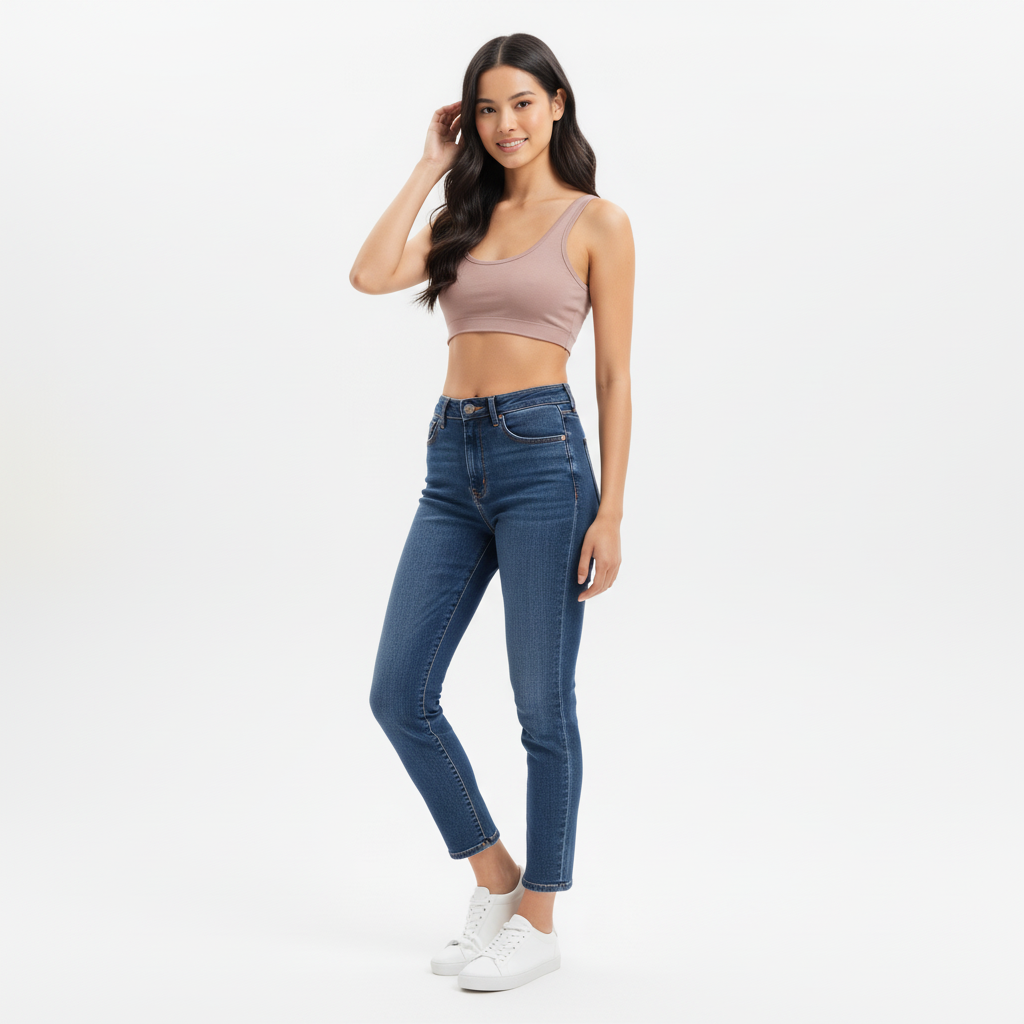 Camiseta sin mangas corta Urban Cut - Malva - Mujer