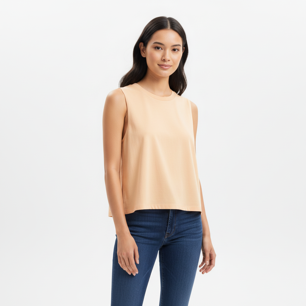 Urban Cut Tank Top - Peach - Women's