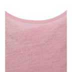 T-Shirt Col Bénitier Au Dos En Lin Irisé - Femme