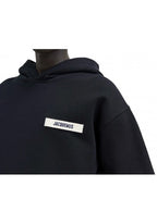 Gros Grain Hooded Hoodie – Jacquemus – Black