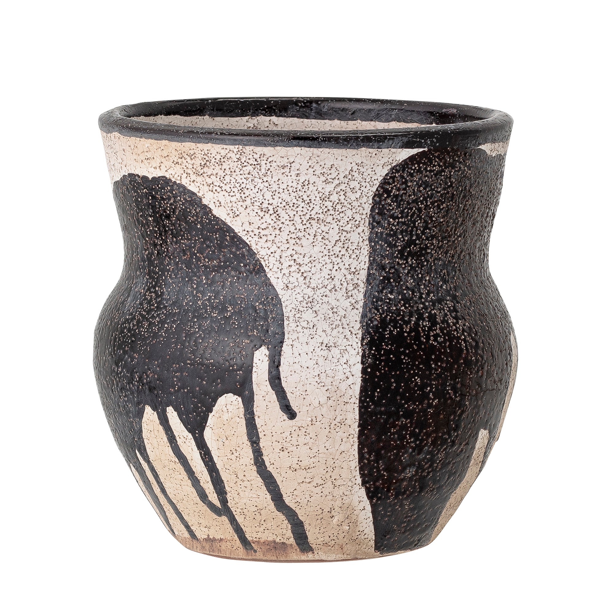 Nala - Set of 6 Plant Pot Covers - Black - Terracotta