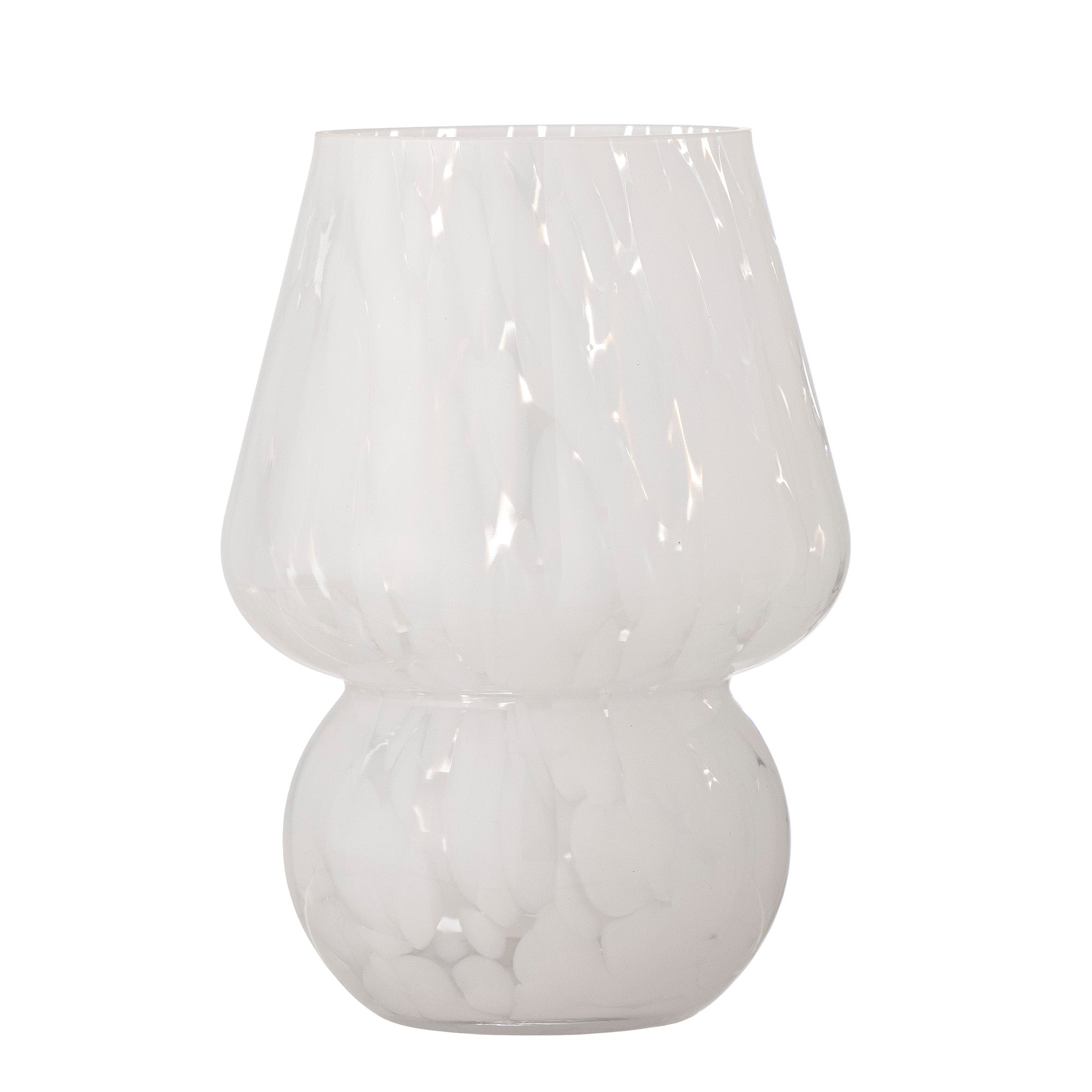 Halim - Vase - White - Glass