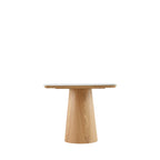 Reno - Mesa de comedor para 8 personas - Efecto mármol y madera - Madera clara