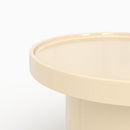 Nora - Table D'Appoint Laquée Blanche En Mdf