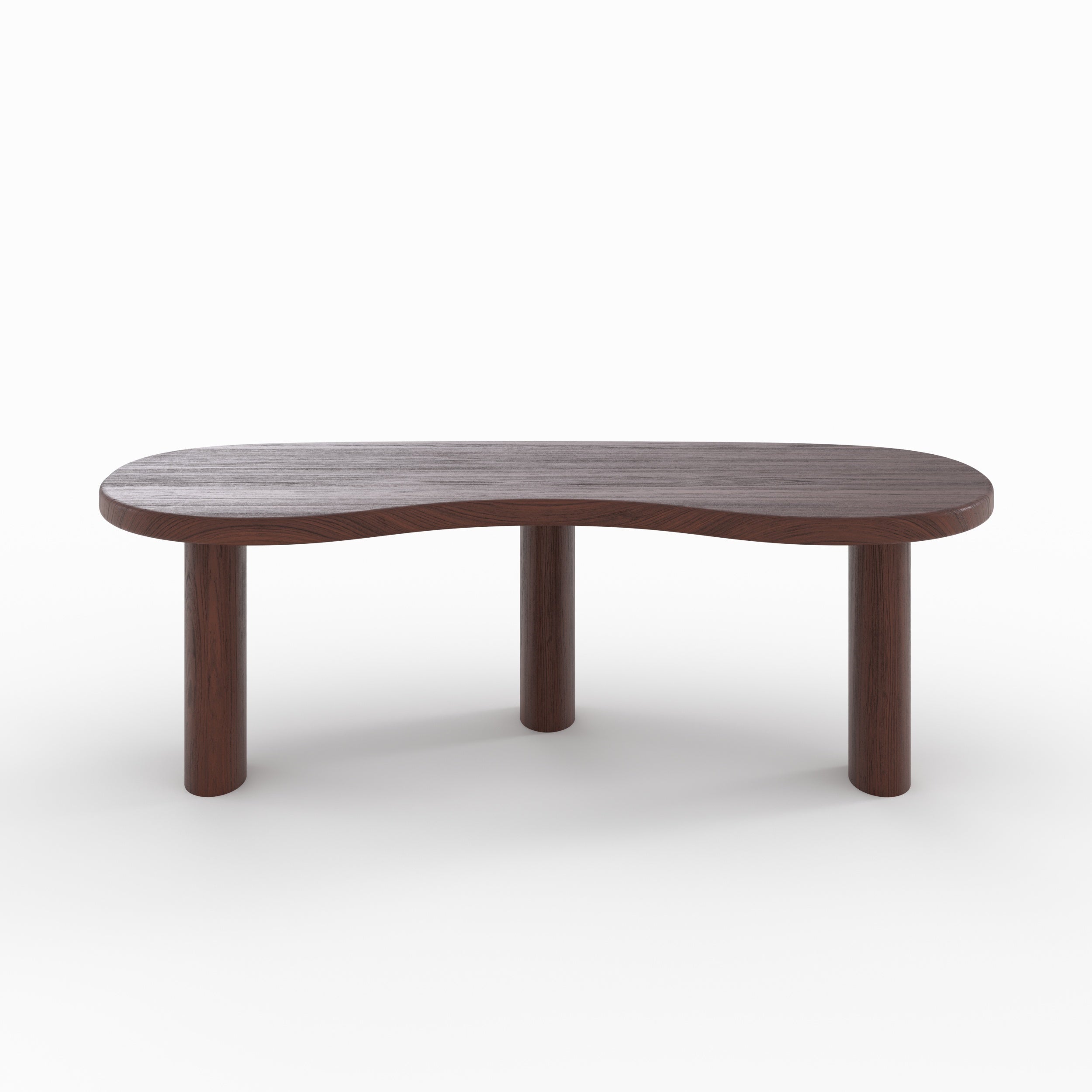 Brandan - Mindi Dark Organic Solid Wood Coffee Table