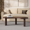 Brandan - Mindi Dark Organic Solid Wood Coffee Table