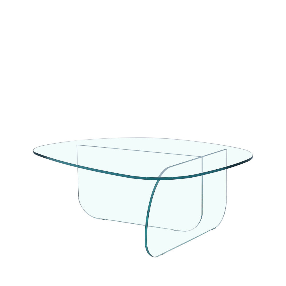 Tila - Mesa de centro orgánica - Cristal - Transparente