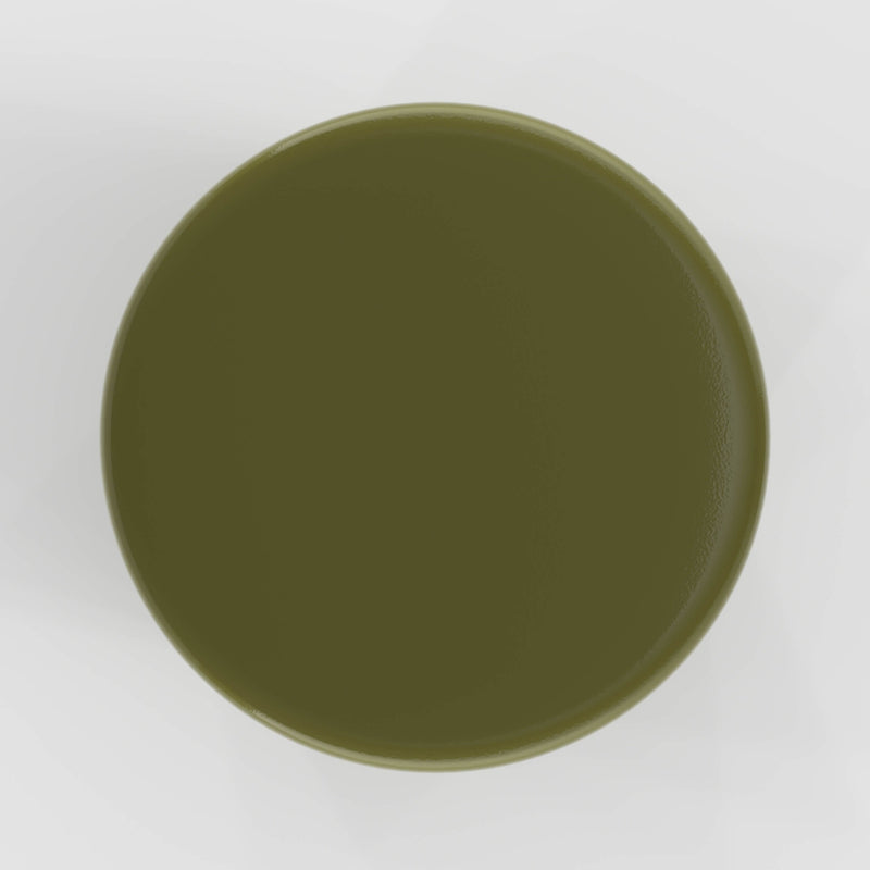 Athéna - Table D'Appoint Ronde En Métal Vert Kaki
