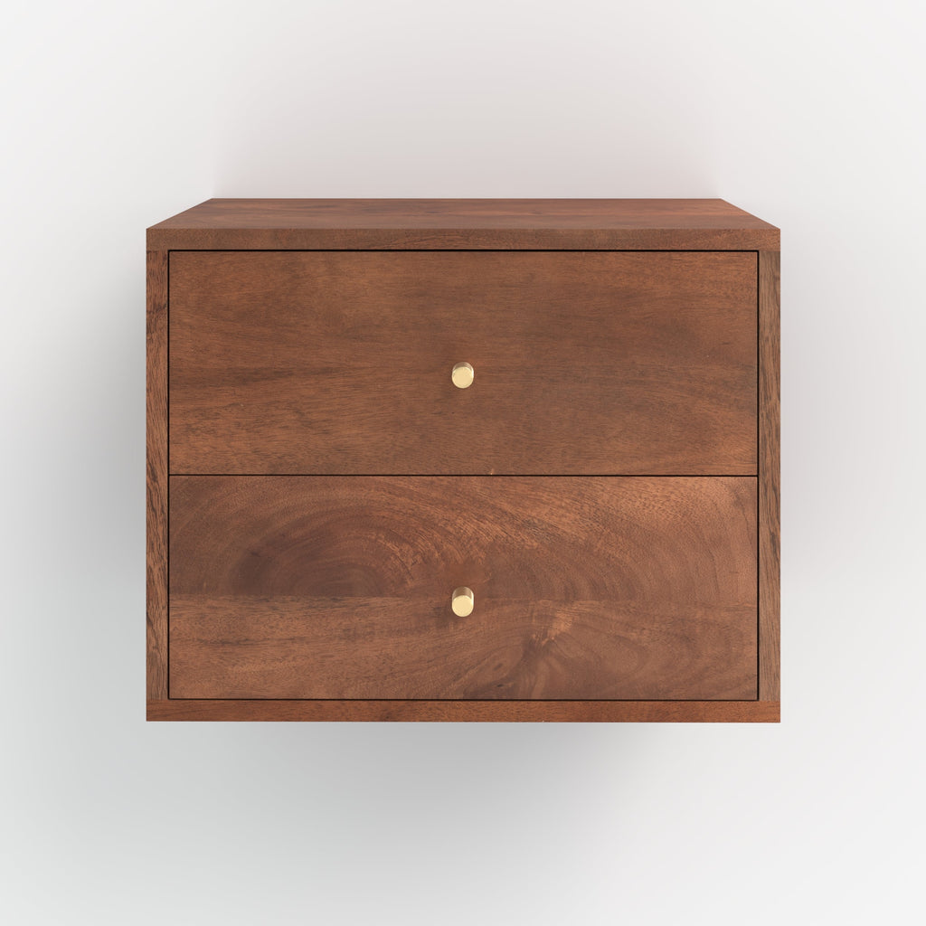 Oréa - Suspended Bedside Table in Mango Wood