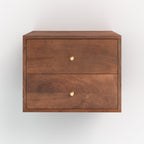Oréa - Suspended Bedside Table in Mango Wood